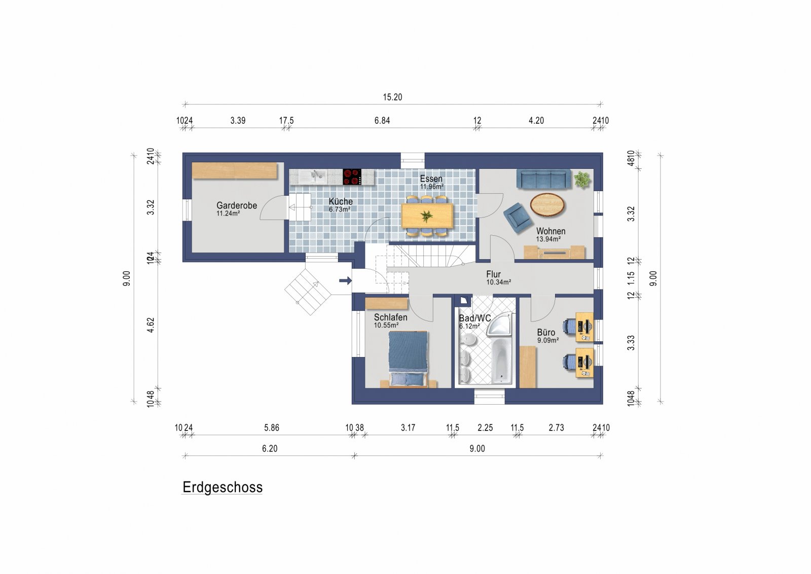 NEUER PREIS !! Großes Kernsaniertes Einfamilienhaus in zentraler Lage von Eisenberg zu verkaufen