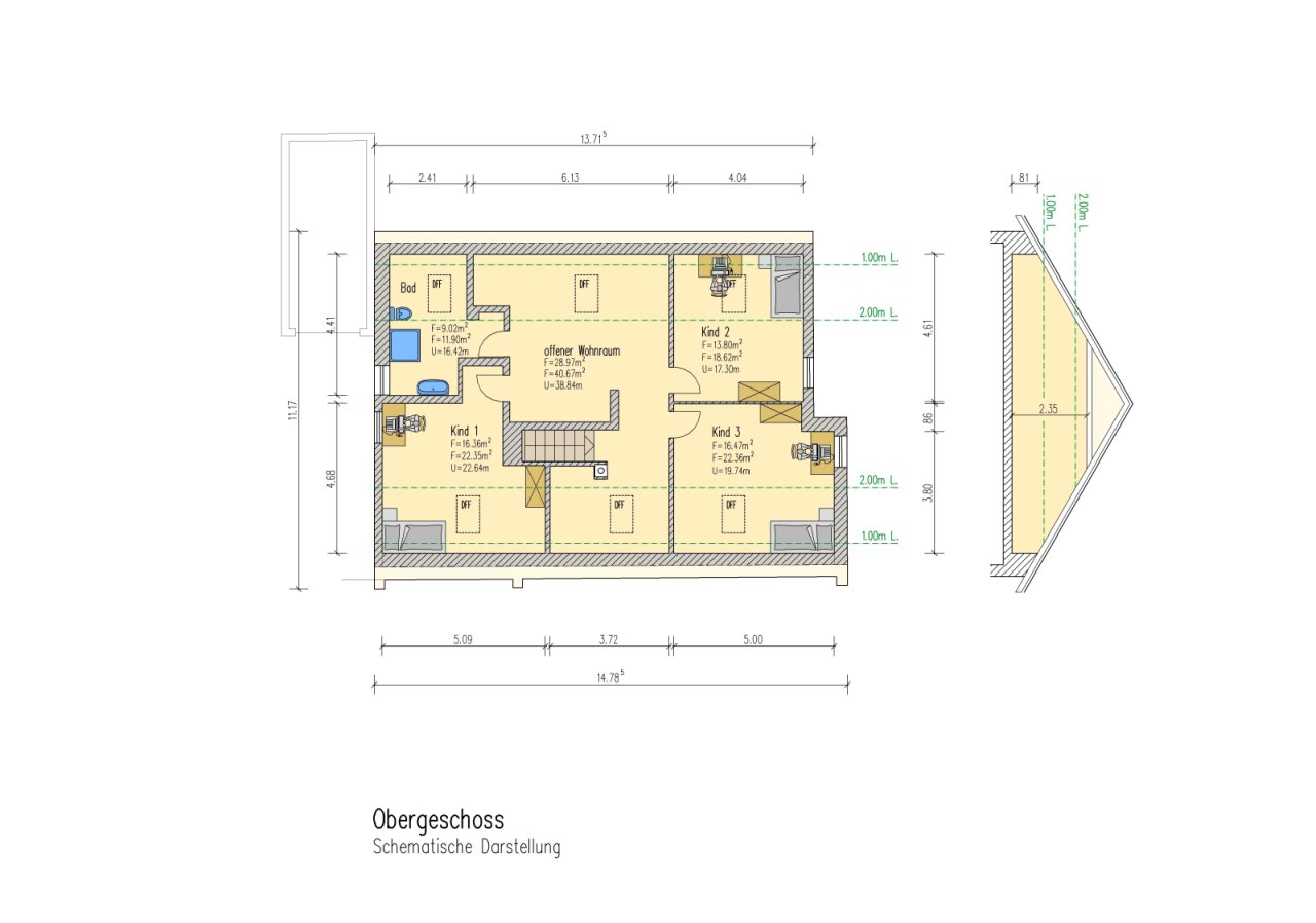 Grundriss Obergeschoss Grundriss Obergeschoss